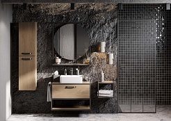 Акватон Тумба с раковиной Лофт Фабрик 80 дуб кантри – фотография-4